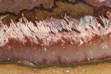 Polished Red Flame Agate Slab - Mexico #236149-1
